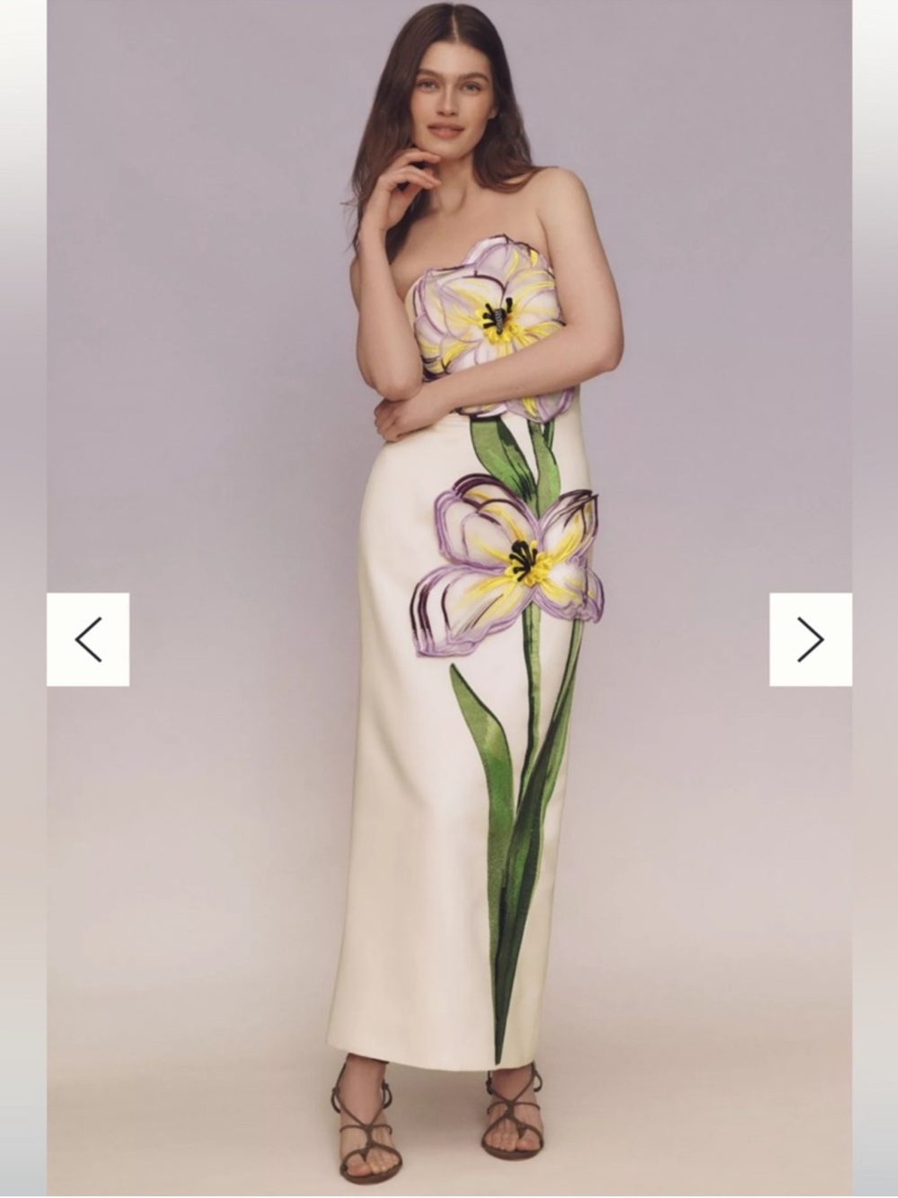Leo Lin Rayna Flower Maxi Dress